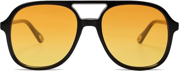 SOJOS Retro Polarized Aviator Sunglasses for Women Men Classic 70s Vintage Trendy Square Aviators SJ2174 - Image 2